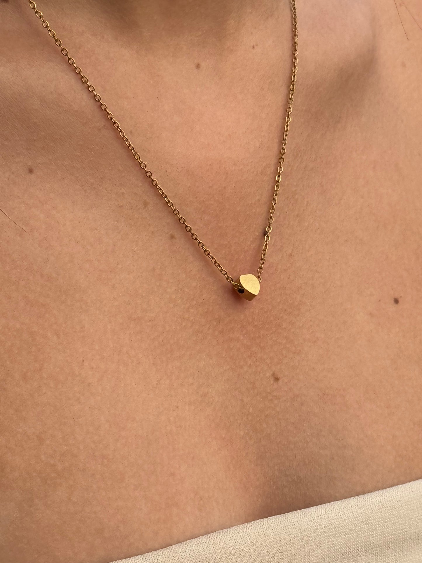 Pack Colgante y Anillo de Acero inoxidable Bañado en Oro 18k. Zéa